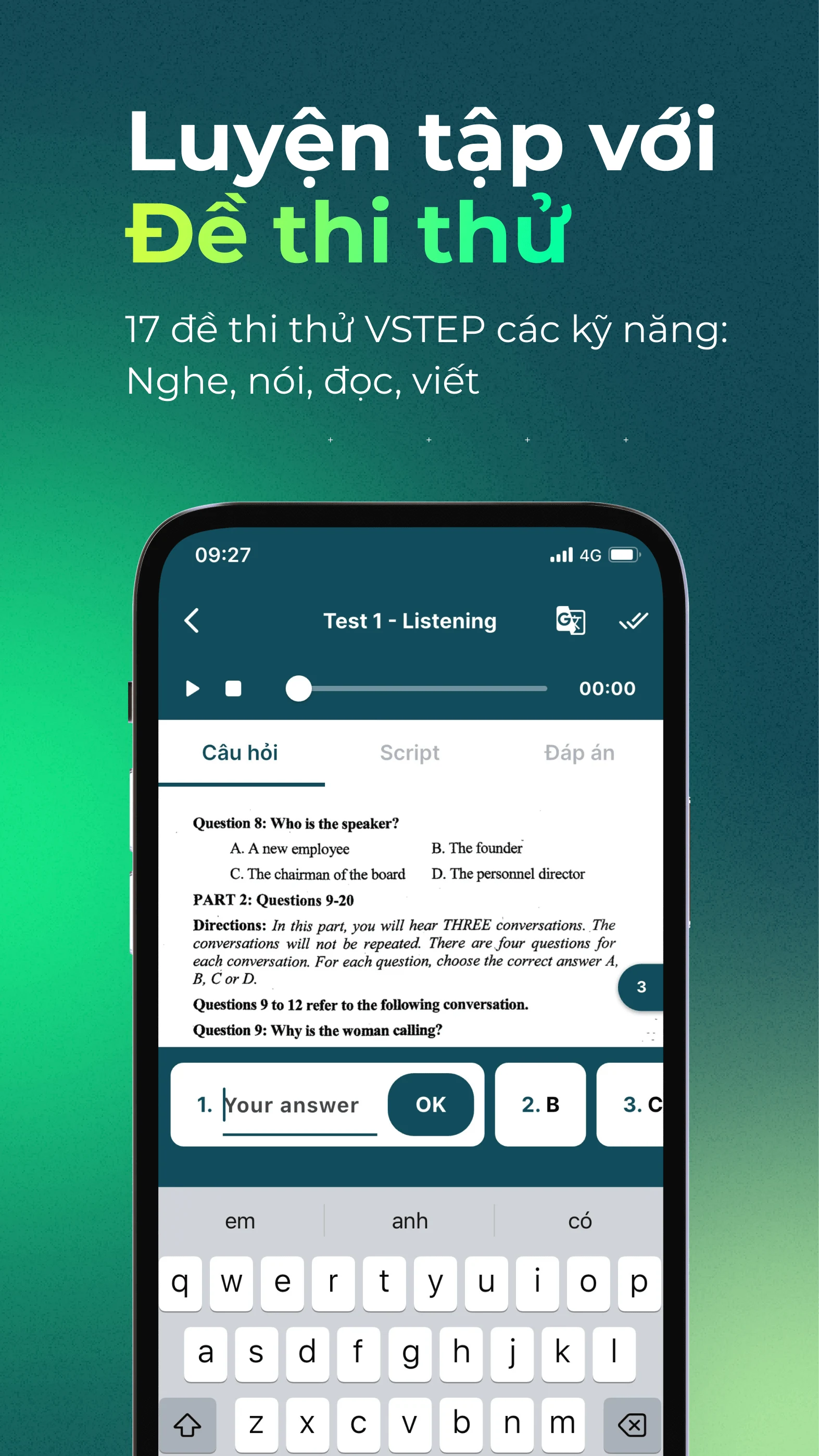 Ôn thi VSTEP Tiếng Anh cấp tốc screenshot